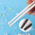 1Pairs Alloy Chopsticks Cherry Blossom Anti-slip Sushi Stick Chopsticks Reusable Dumpling Noodle Chopstick Kitchen Tableware. 