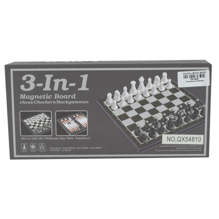 3 In 1 Magnetic Chess Board