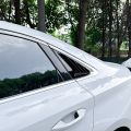 Car Rear Window Shutter Cover Trim Window Louver Side Vent Trim for Audi A3 8Y Sedan 2021-2024 Bright Black. 