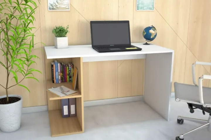 VTEC Simple Study Table/ Computer Desk/ Laptop Table/ Office table /Small Table / Kids Table / With side rack design-VST001