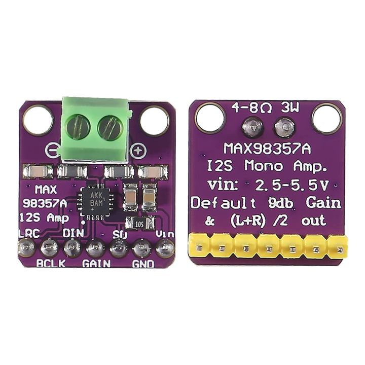 MAX98357%20I2S%20Audio%20Amplifier%20Module%20Audio%20Amplifiers%20Filterless%20Class%20D%20Amplifier%20for%20Arduino%20ESP32%20Raspberry%20Pi%20-%20Image%205