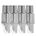 RJ45 Network Connector Pack -Set of 4 Cat6A RJ-45 Network Connectors -Shielded Cat 6A Ethernet Cable Strain Relief Plugs. 