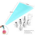 High Quality 14 Pieces Cake Decorating Kit Supplies Set Tools Piping Tips Pastry Icing Bags Nozzles Piping Bag Cake decoration tools kitchen accessories baking tools.. 
