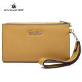 David Jones Paris women wallet pu leather female wristlet handbag small lady purse. 
