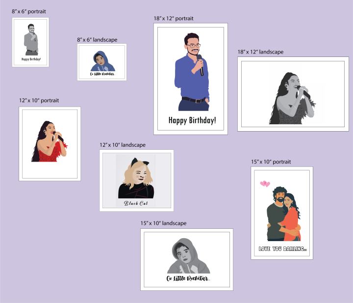 Customized%20Vector%20Art%20Glass%20Photo%20Frames%20with%20Fiber%20Border%20(black/white)%20of%20your%20Photos,%20Suitable%20for%20Birthday,%20Valentine's%20Day,%20Wedding,%20Anniversary,%20Farewell%20Party%20Gifts,%20Wall%20Deco,%208x6,%2012x10,%2015x10,%2018x12%20inches%20-%20Image%202