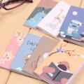 【MINISO】👍👍 20Pages/Sheet Retro Notepad Book Korean Lovely Cartoon Image Notebook Vintage For Kids Stationery Height:8Cm. 