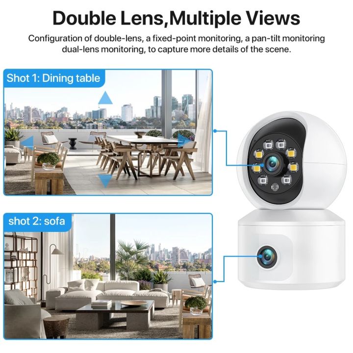 ITECH%206MP%20WiFi%20Camera%20with%20Dual%20Screens%20Two-Way%20Audio%20Baby%20Monitor%20Indoor%20PTZ%20IP%20Cameras%20CCTV%20Surveillance%20Home%20Security%20ICSee%20WID%20-%20Image%206