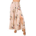 Yfashion Women Bohemian Floral Printing Skirt Sexy High Waist Split Summer Beach Irregular Long Skirt For Party. 