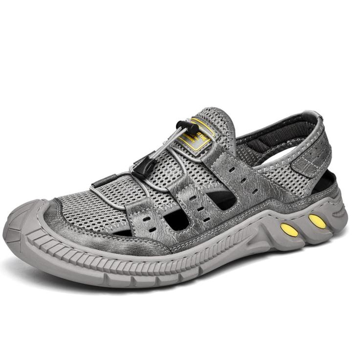 Foot Force Shoes for the Old Men's Soft Bottom Summer Breathable