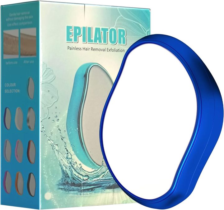 Crystal Hair Eraser Physical Hair Remover Rubber Safety Epilator Reusable Easy Clean Body Beauty Glass Hair Removal Tool