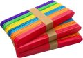 Colored Jumbo Wooden Craft Sticks, Rainbow Wooden Popsicle Sticks, Wide Lollipop Sticks, Treat Sticks Ice Pop Sticks fir Creative Designs or Kids Education, Home Art Projects DIY crafts wooden sticks for kids 50 pcs pack. 