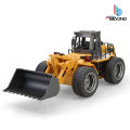 RC Car Bulldozer wheel loader 6 Channels HUINA 1520 Construction vehicle machine Heavy Equipment  Remote Control 1:18 Bulldozer Remote Control RC Cars Off-Road Vehicle Toy Hobby play outdoor. 
