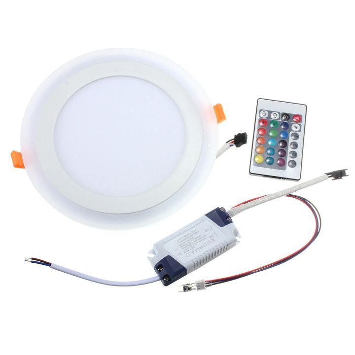 Round/Square%20Dimmable%20RGB%20LED%20Downlight%20+%20Remote%20Control%206w/9w/16w/24W%20Recessed%20LED%20Ceiling%20Panel%20light%20AC85-265V+Driver%20-%20Image%203