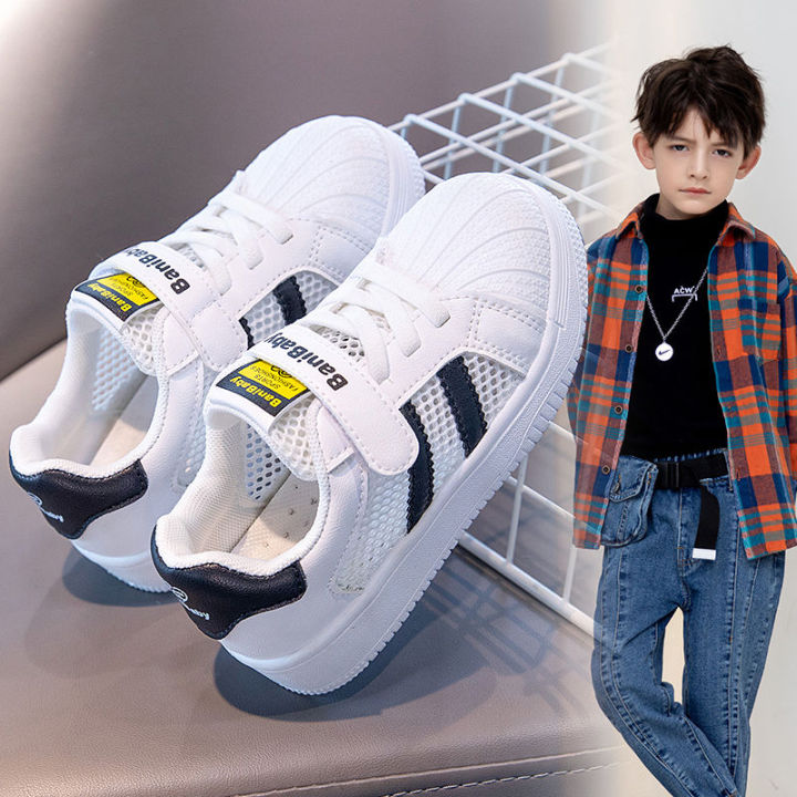 Bannie%20Baby%20Boy%20White%20Shoes2023New%20Summer%20Children's%20Mesh%20Shell%20Toe%20Board%20Shoes%20Breathable%20Sneakers%20-%20Image%206