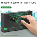 6 Channels Mini Headphone Amplifier HA400 for Music. 