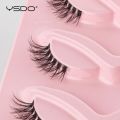High Quality YSDO 3D Natural Reusable Soft Eye Lashes Half False Fake Makeup Eye Lashes 3 Pairs Set (Lowest Price Guarantee). 
