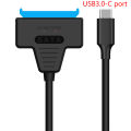 SATA To USB 3.0 2.0/Type-C Adapter For 2.5/3.5 Inch External HDD SDD Hard Drive. 