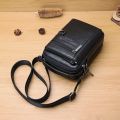 Men's Mobile Phone Bag Leather Mini Pouch Crossbody Tote for Men Small Shoulder Bag Cowhide Multi-Functional Waist Bag Shoulder Bag. 