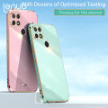 Luxury 6D Plating Soft Casing Silicone Square Frame Phone Case For OPPO A15 / A15s Phone Case Shiny Bling Back Cover Coque. 