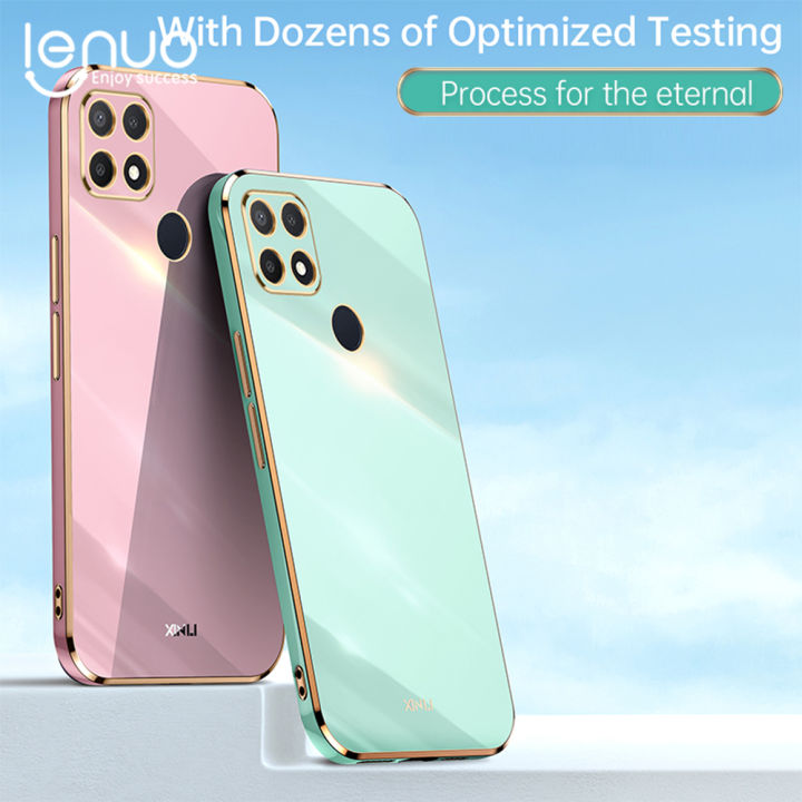 Luxury%206D%20Plating%20Soft%20Casing%20Silicone%20Square%20Frame%20Phone%20Case%20For%20OPPO%20A15%20/%20A15s%20Phone%20Case%20Shiny%20Bling%20Back%20Cover%20Coque%20-%20Image%203