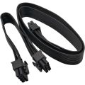 1Pcs PCI Express 8Pin to Dual 6+2Pin Power Supply Cable PCIe 8 Pin 1 to 2 Spliter Cable for Corsair RM/HX/CX-M Series. 