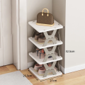 4 Layer Folding Shoe Rack four tier collapsible multi-layer organizer space saving portable easy-assembl use for home. 