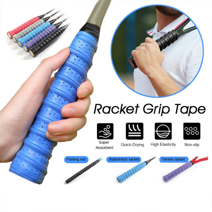 Racket Grip Tape Anti Slip Badminton Grip Absorbent Breathable ...