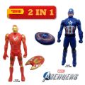 Avengers Captain America Iron man Man Action Toy Shield and Sword Gift Pay Kids Boy and Girl Doll Ironman. 