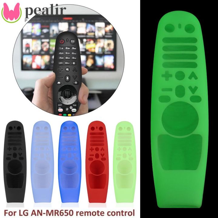 PEARL LG AN-MR600 AN-MR650 AN-MR18BA AN-MR19BA Universal Protective Case Anti-drop Silicone Cover Remote Controller Protector TV Accessories Waterproof Non-slip Shockproof Soft Shell Remote Control Skin/Multicolor