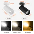 CANMEIJIA Spot Light 220V Foldable LED Downlights Track Lights Ceiling Lights 40W Surface Mounted Spotlight. 