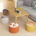 Small Sand Shoes Changing Low Stool Soft Seats Children Stool round Stool Short Hair Stool Stool Household Coffee Table Stool Living Room Bench 〕. 
