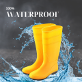 Three star Gum Boot Safety Gumboot pair without steel Toe Labor Shoes Waterproof Seal Boot Oil Seal Hard Use Breathable Slip Electric Welder Shoes Anti-Smashing Anti-Piercing - Site Shoes Safety Construction Boots Gumboots Gum Boots Safety Boots yellow. 