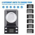 Digital Milligram Scale 100G/0.001G,High Precision Mini Carat Jewelry Scale for Pocket Scale with Calibration Weight. 