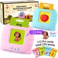 Interactive Picture & Sound Learning Device Animal Vehicle Sounds Flash Cards - 112 Cards, 224 Sounds, Early Education Learning Toy for Preschool Kids. 