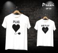 Couple's Printed T-Shirts. 