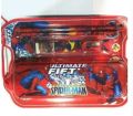 Spider man stationery Box Set pencil box eraser sharpener Ruler. 