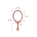 Vintage Carved Handheld Vanity Mirror Makeup Mirror Salon Makeup Vanity Hand Mirror Handle Cosmetic Compact Mirror for Women. 