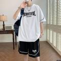 Boy -14 Junior High School Shorts Sports Suit for Teenagers and Students Handsome T T-shirt Years Old 1312 Short-sleeved summer clothes 15. 