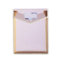 Waterproof Paper Storage Bag A4 File Organizer Portable Document Pouch Button Storage Bag Transparent File Folder Holder. 