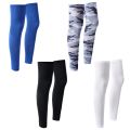 Summer Anti-uv Sun Protection Cycling Leg Sleeves Silk Ice Breathable Cover Bike Racing MTB Leg Sleeve For Man Woman. 