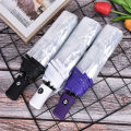 Automatic Open Close Fold Windproof Umbrella Compact Rain Transparent Clear. 