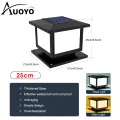 Auoyo Outdoor Pillar Lights Solar Charging IP65 Waterproof Column Lamp For Courtyard Fence Column Post Lights Courtyard Lamp Headlight Pillar Fence Post Garden lights 2 Colors. 