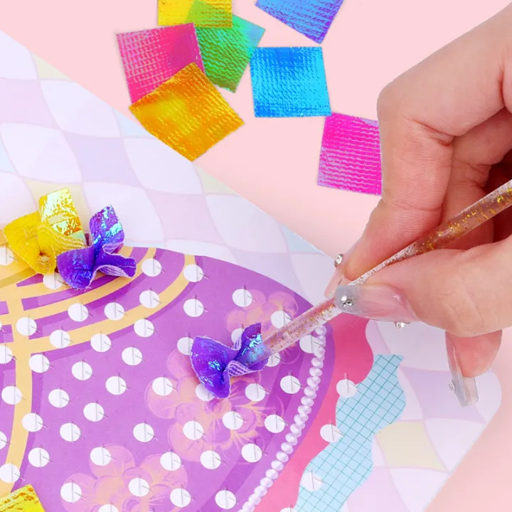 1%20Set%20Birthday%20Gifts%20For%20Kids%20Girl%20Children%20Fabric%20Poking%20Art%20DIY%20Puzzle%20Puncture%20Painting%20Kit%20Craft%20Toys%20Princess%20Poke%20Board%20Stickers%20-%20Image%206