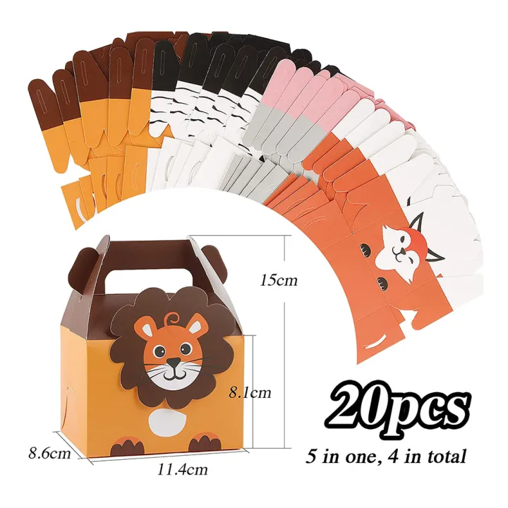 20Pcs%20Animal%20Party%20Bags,%20Paper%20Gift%20Bags,%20Small%20Paper%20Bags%20for%20Kids%20Party,%204%20Designs%20Jungle%20Theme%20Birthday%20Party%20-%20Image%202