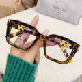 Ultralight Cool Tawny Myopic Glasses Female Transparent Frame Ins Girl New. 