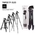 3120 Black Edition Tripod Stand for Phone and Camera Adjustable Aluminum Alloy.. 