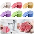NEW 10PCS Reusable Face Cleaning Sponge Pad for Exfoliator Mask Facial SPA Massage Makeup Removal Thicker Compress Natural Cellulose. 