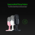 HXSJ Razer Seiren Mini Usb Condenser Microphone Ultra-Compact Streaming Microphone With Supercardioid Pickup Pattern Silver. 
