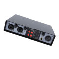 Sound Interface Mixer 20Hz-20kHz 48V DJ Mixer Convenient Control Built in Preamp for Studio for Computers. 