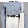MATEYOYO Fashion Women Belts Retro Belt Elegant Slim Belt Cow Leather Belt Adjustable Girls Ladies Long Straps Waistbands Dress Coat Alloy Buckle Letter Buckle Leisure Belt. 